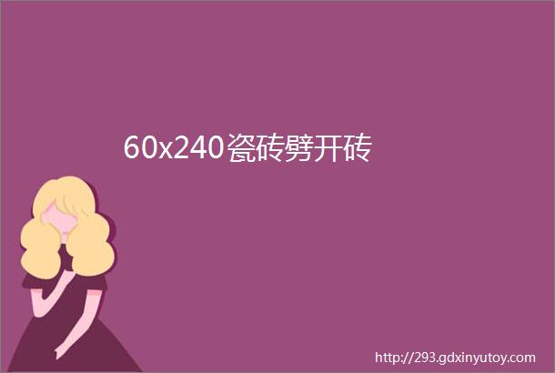 60x240瓷砖劈开砖