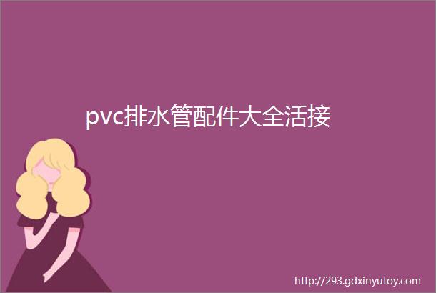 pvc排水管配件大全活接