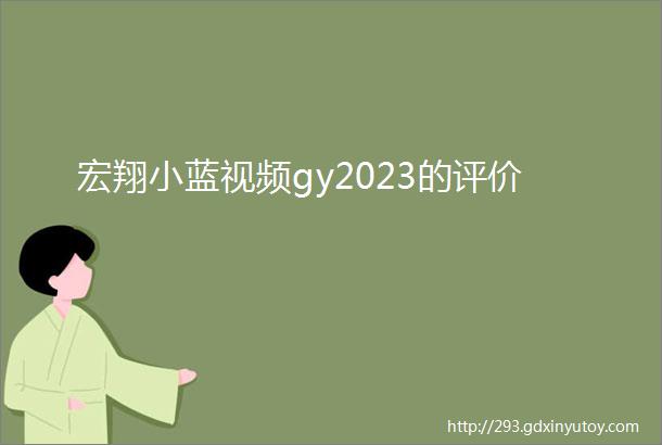 宏翔小蓝视频gy2023的评价