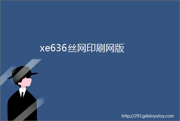 xe636丝网印刷网版