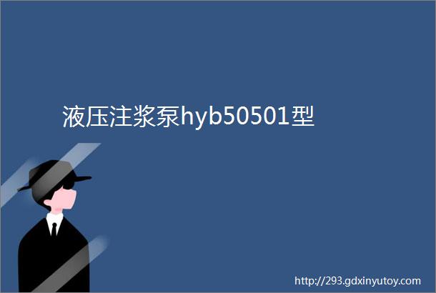 液压注浆泵hyb50501型