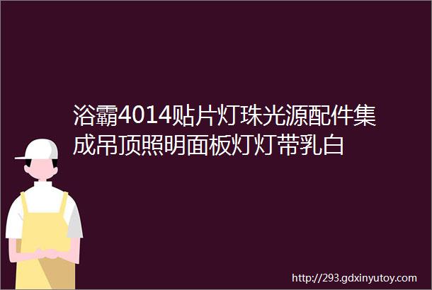 浴霸4014贴片灯珠光源配件集成吊顶照明面板灯灯带乳白