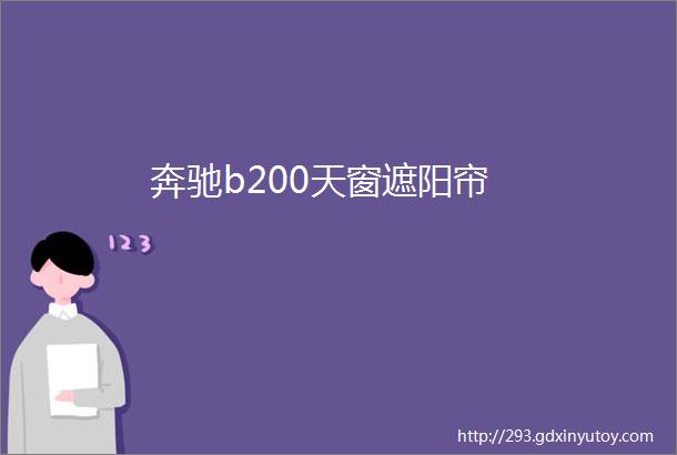 奔驰b200天窗遮阳帘